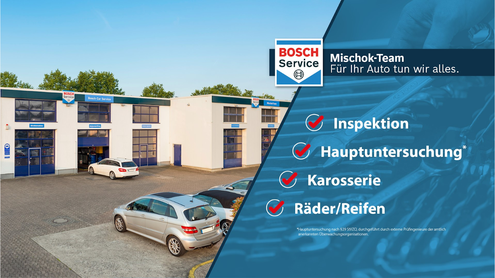 Bosch Car Service Mischok-Team, Werkstattgebäude in Gütersloh
